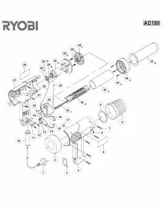 Buy A Ryobi AG180 Spare part or Replacement part for Your Heat guns and Fix Your Machine Today